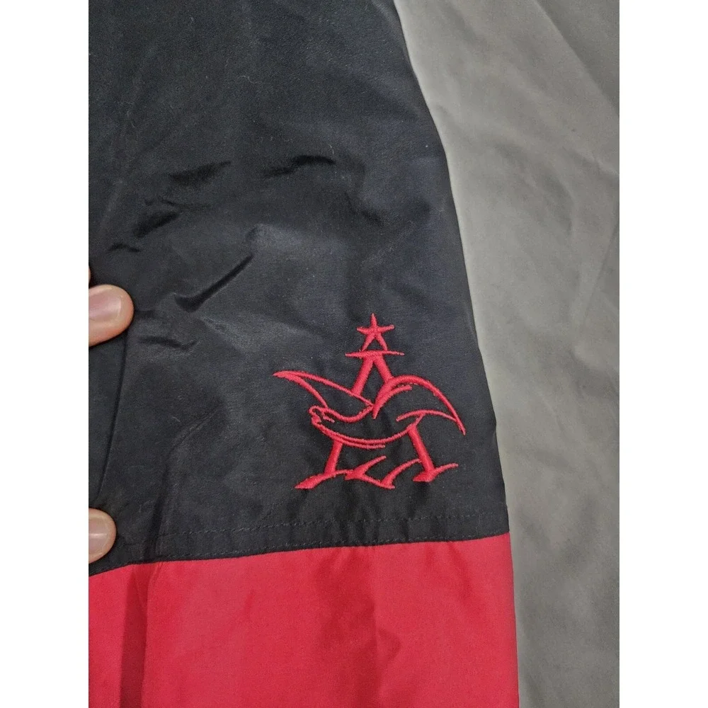 Tri-Mountain Colorado Budweiser Nylon Large Red Wind Water Proof Winter Jacket